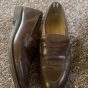 J. Crew Rich Brown Leather Loafers
